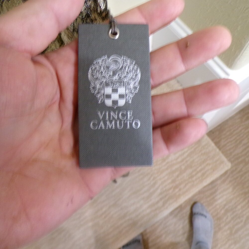 NWT SIZE LARGE Elegant Black and Cream Women's Dress