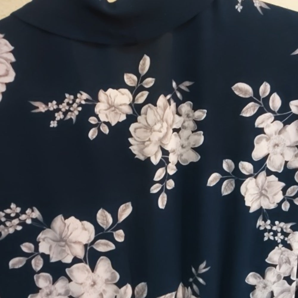 Size 2 Marissa Webb Blue and Pink Long Sleeve Dress