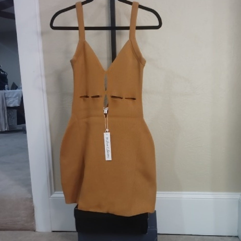 NWT Size XL For Love And Lemons Brown Sheath Cocktail Dress