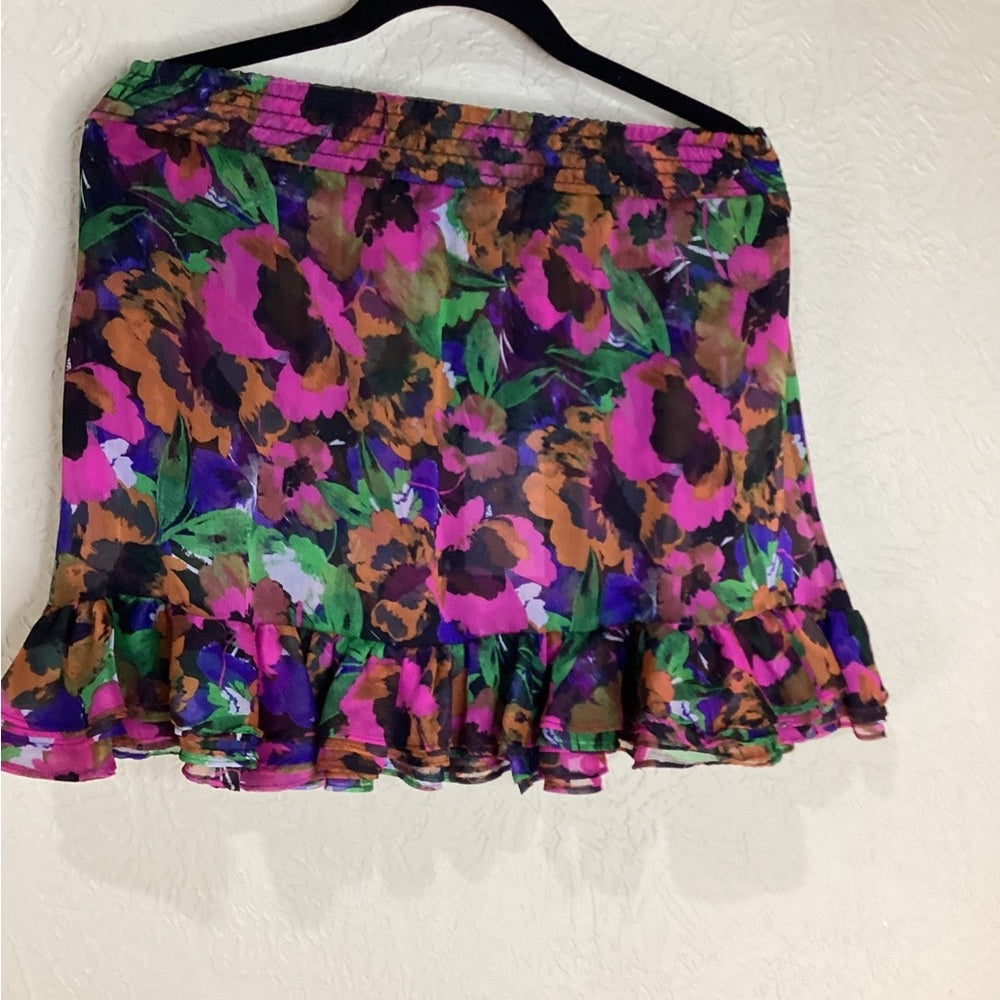 NWT SIZE XS Floral Multicolor Women's Skirt