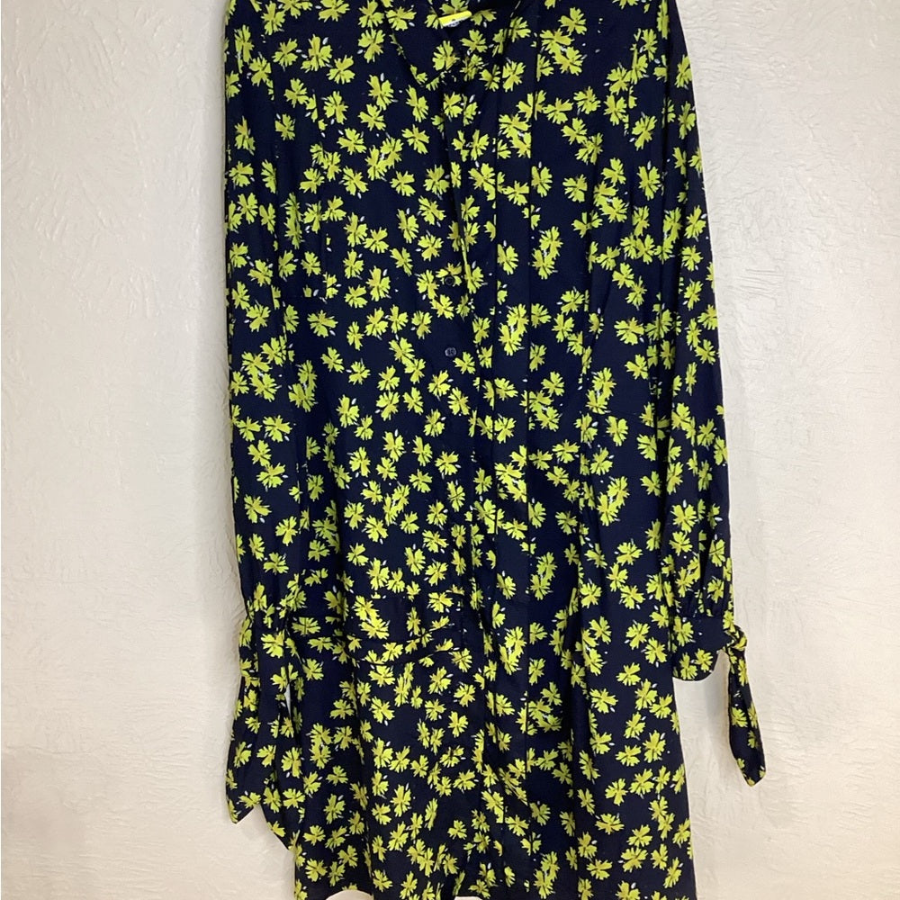 Derek Lam Floral Long Sleeve Dress