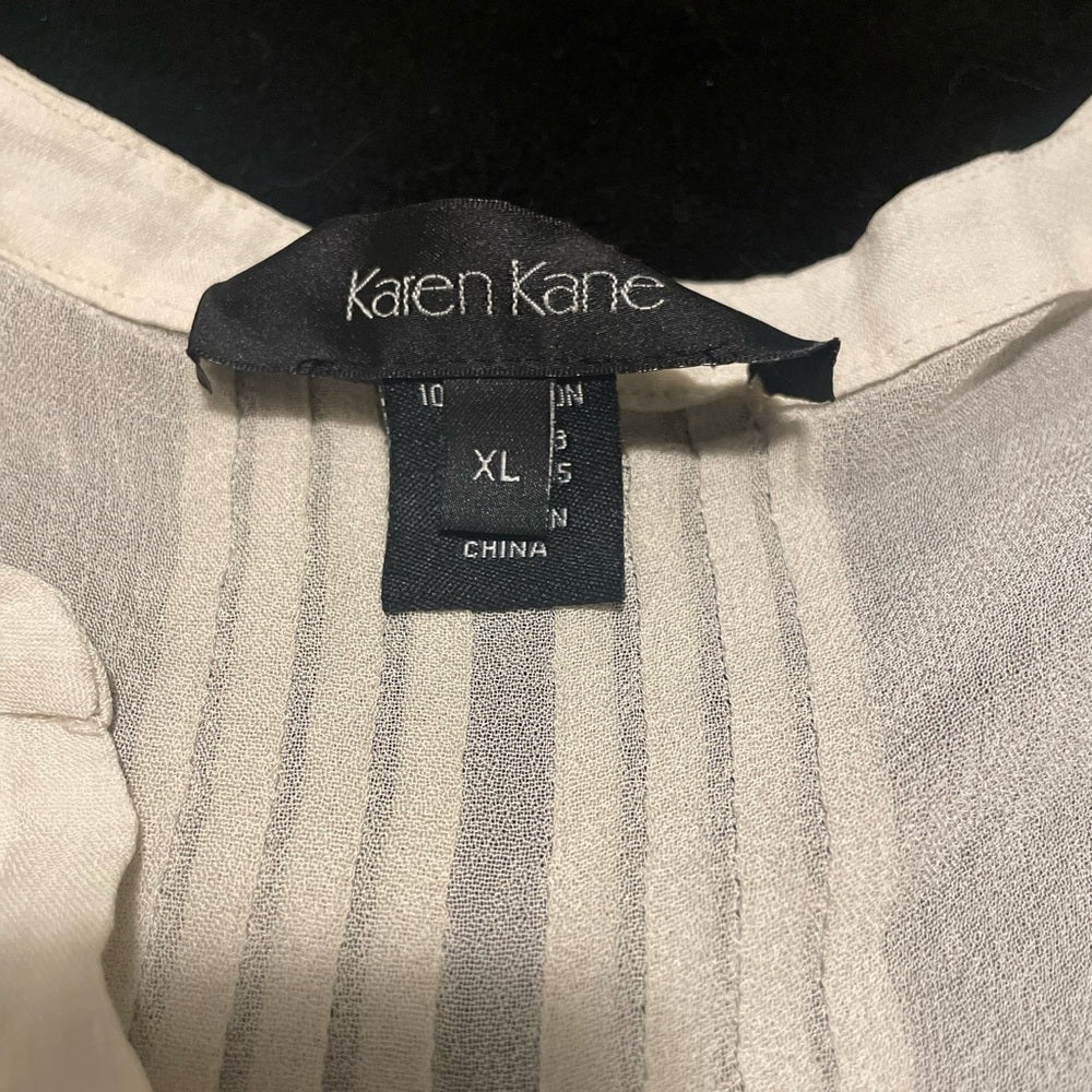 Women’s Size XLarge Tan See-through Blouse