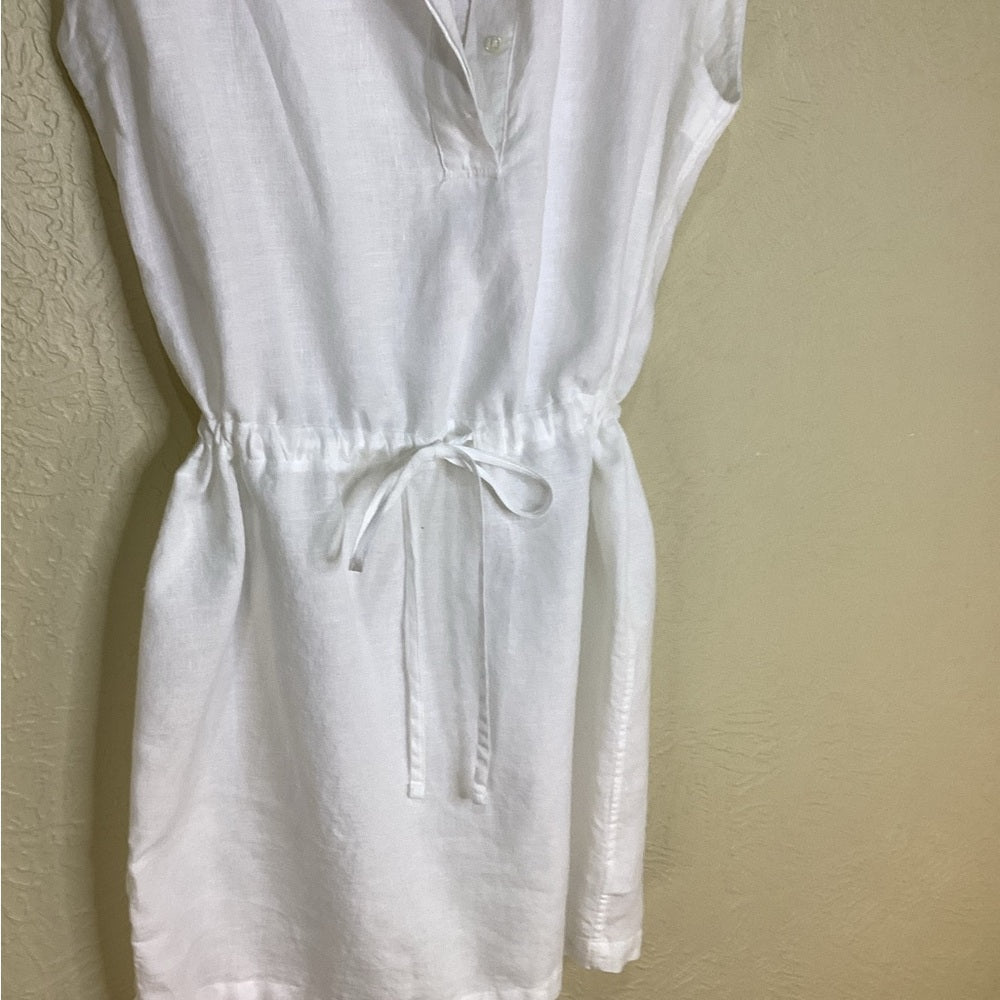 NWT SIZE 4 James Perse White Linen dress