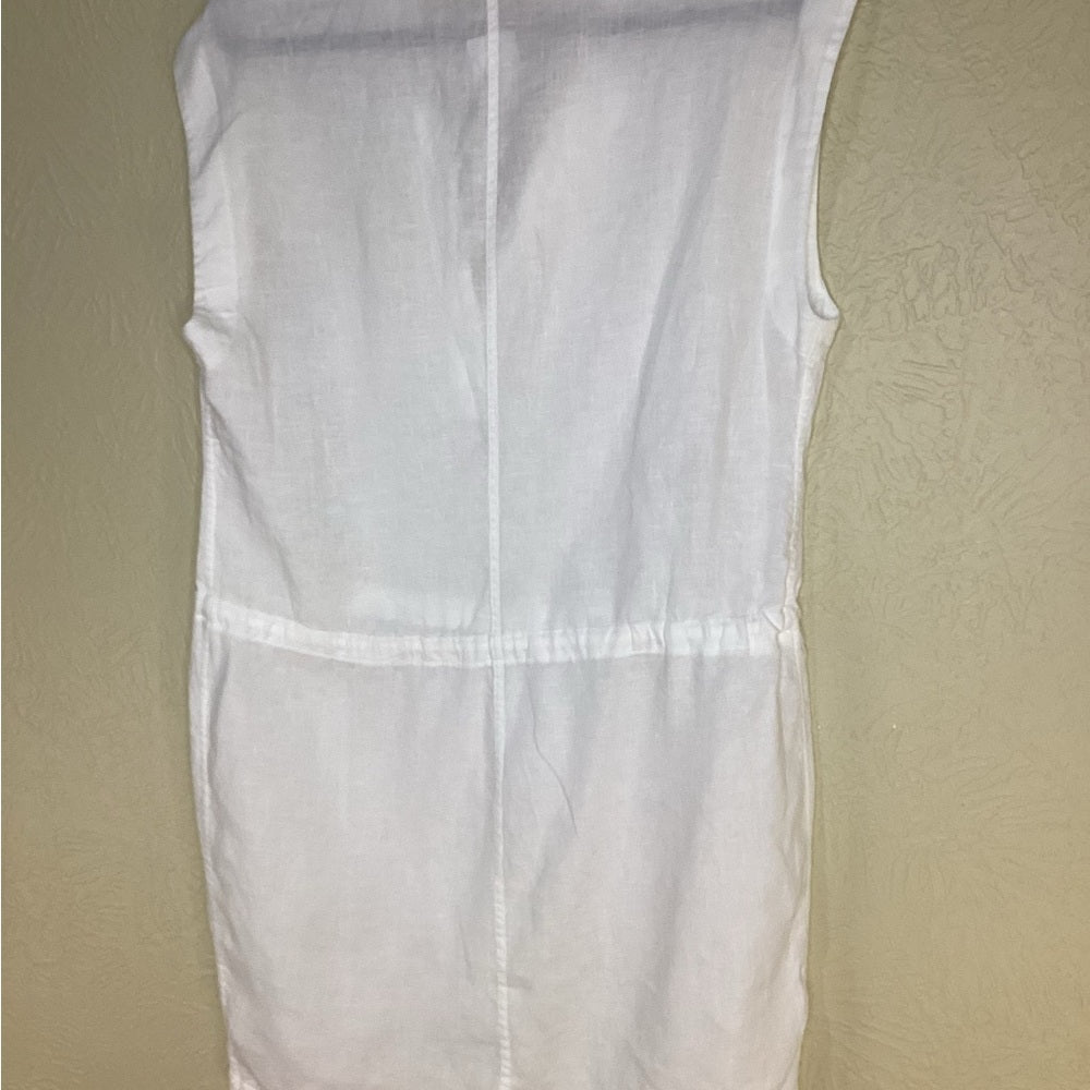 NWT SIZE 4 James Perse White Linen dress