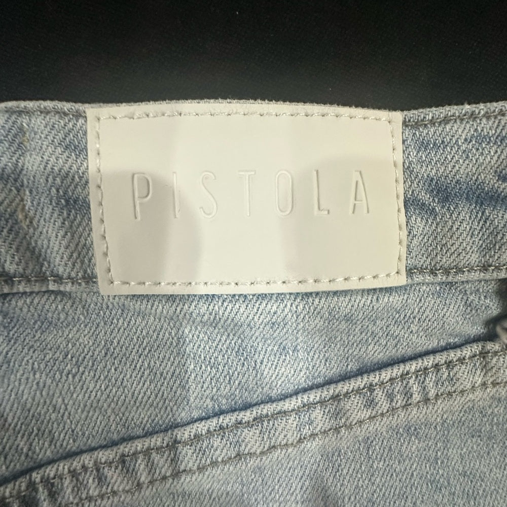 Size 25 Pistola Blue A-line Mini Skirt