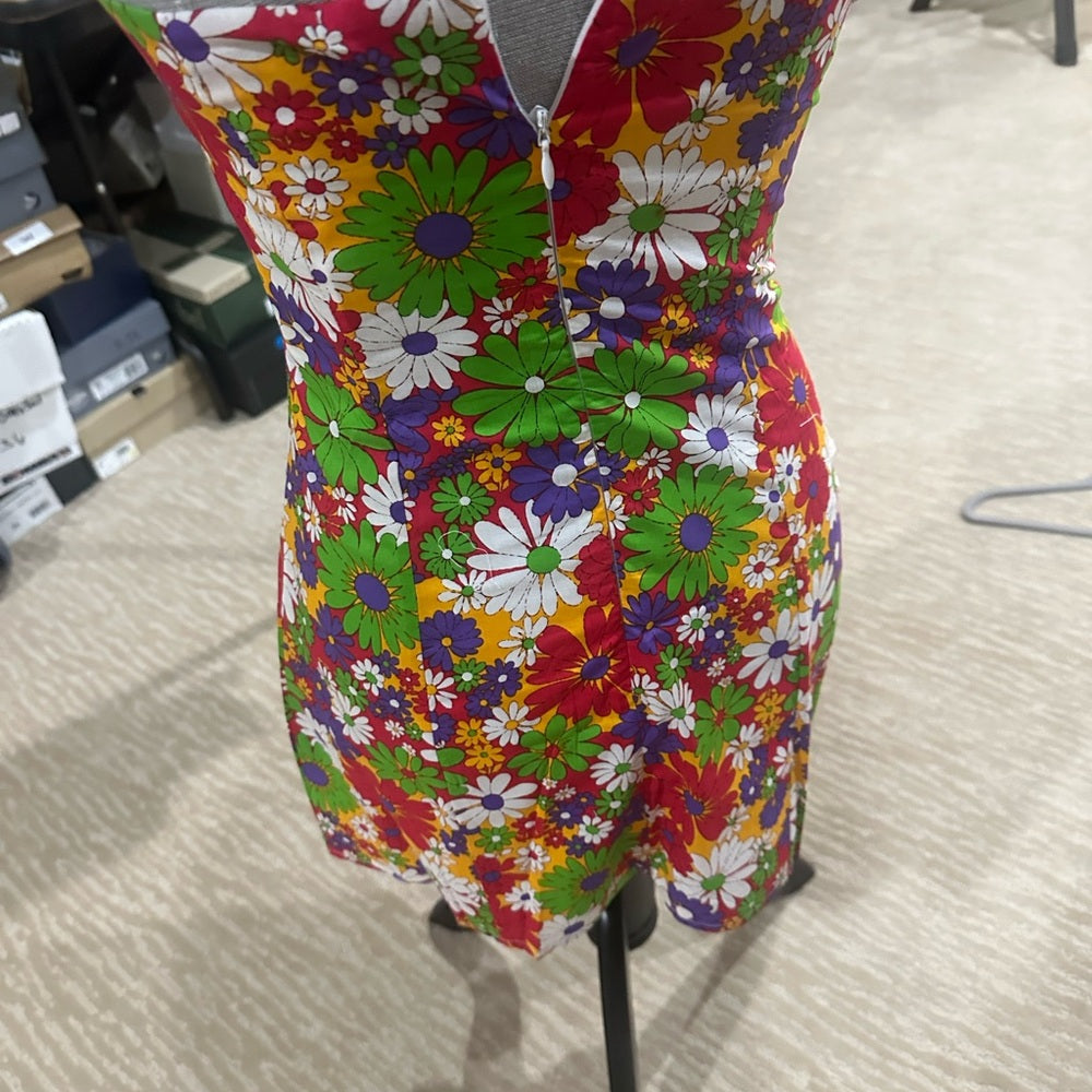 NWT SIZE 4 Peppermayo Pink and Red Strapless Bodycon Dress