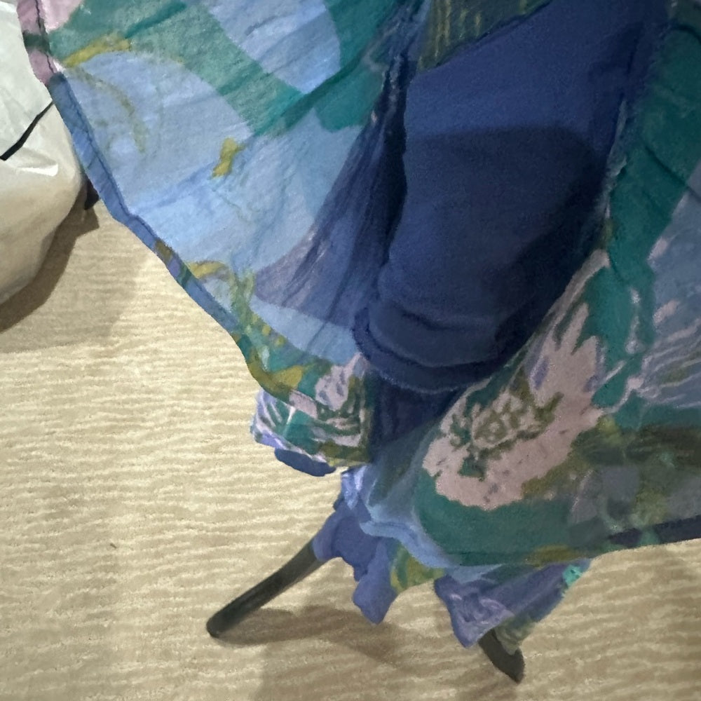 NWOT SIZE M Free People Blue and Purple Mini Dress