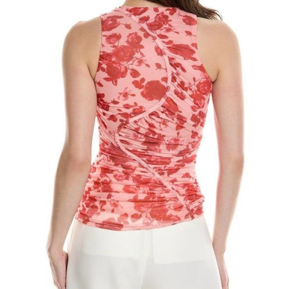 NWT SIZE 6/8 Bardot Fitted Red and Orange Tank Top