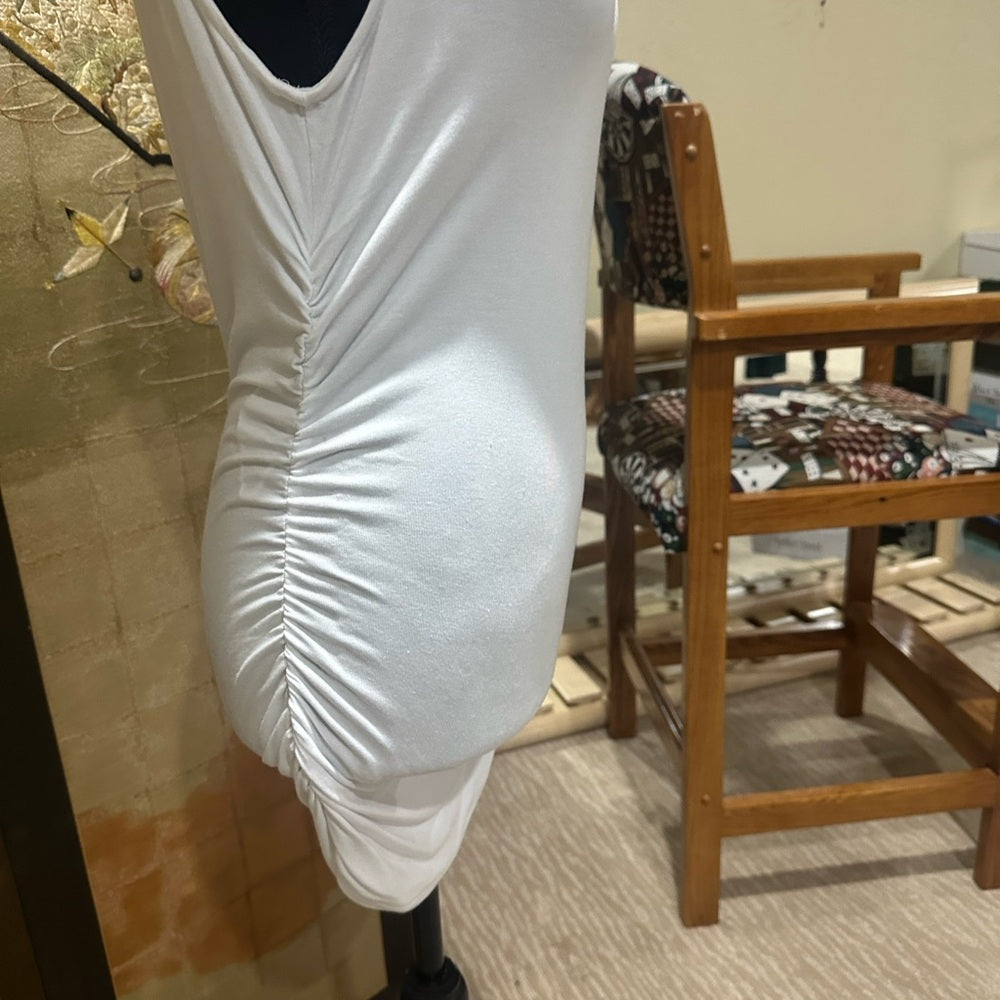 NWT SIZE S Halogen White Fitted Tank Top