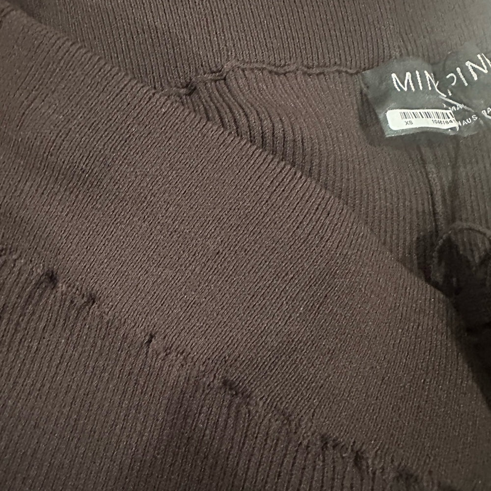NWT SIZE XS MINKPINK Brown Wide Leg Jumpsuit High-Rise