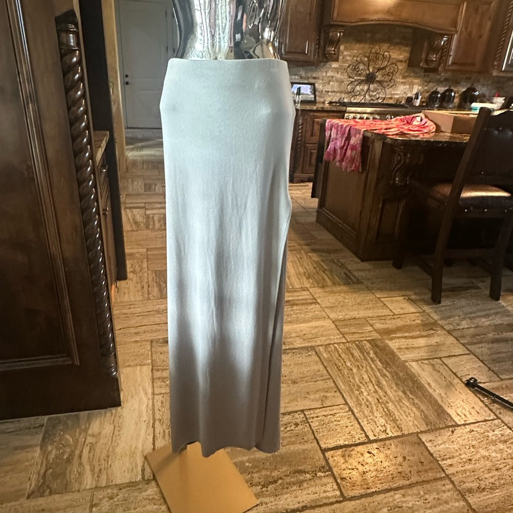 NWT SIZE L Cotton Citizen Gray Maxi Pencil Skirt Night Out
