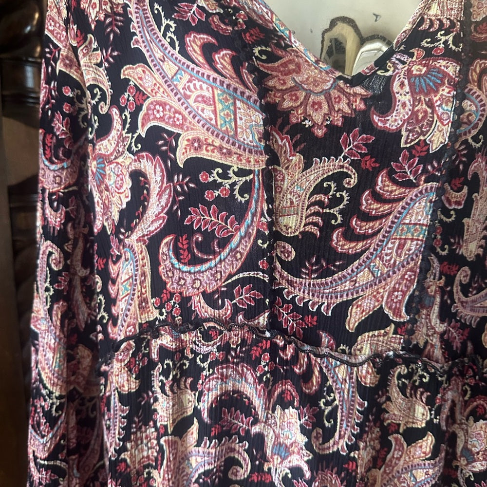 SIZE M Knox Rose Pink Ruffled Tiered Sundress