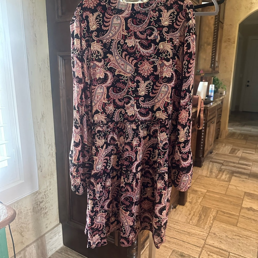 SIZE M Knox Rose Pink Ruffled Tiered Sundress