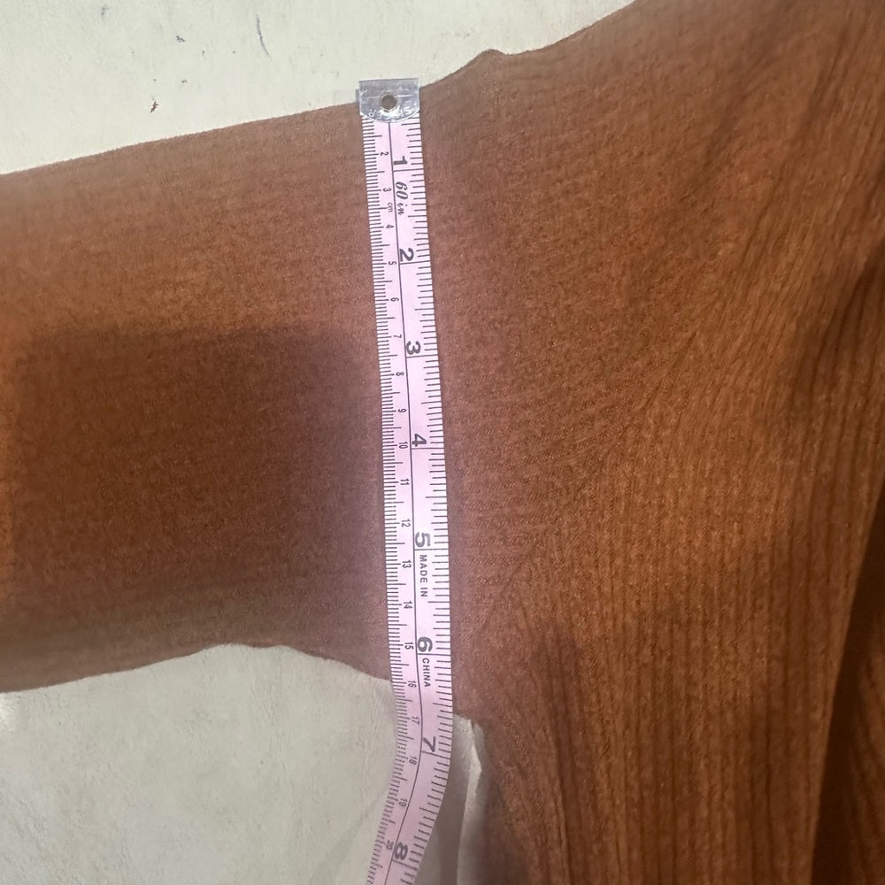 Size Large Old Navy Orange Long Sleeve Wrap Dress