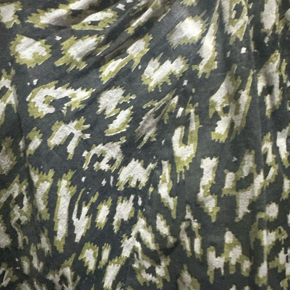 NWOT SIZE M Cleobella Green Black Long Sleeve Blouse