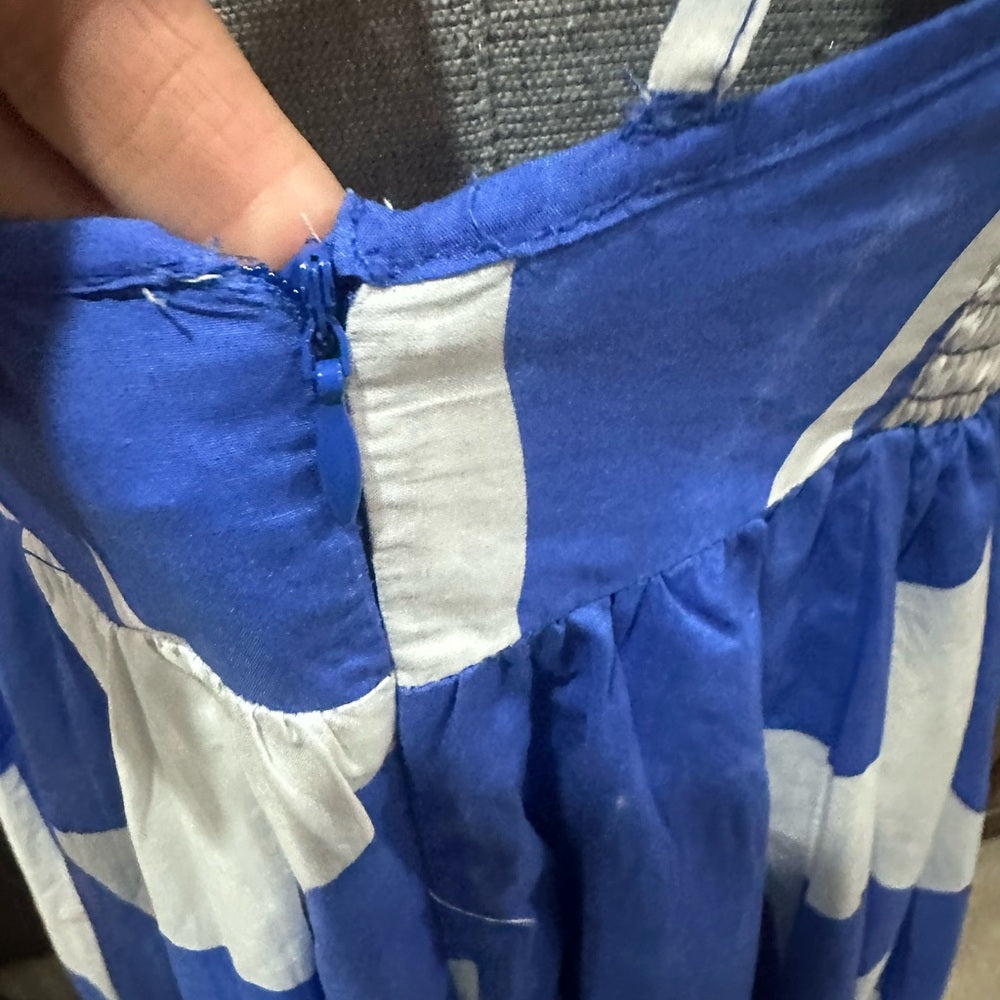 NWOT SIZE S Anthropologie Blue Sleeveless Maxi Sundress