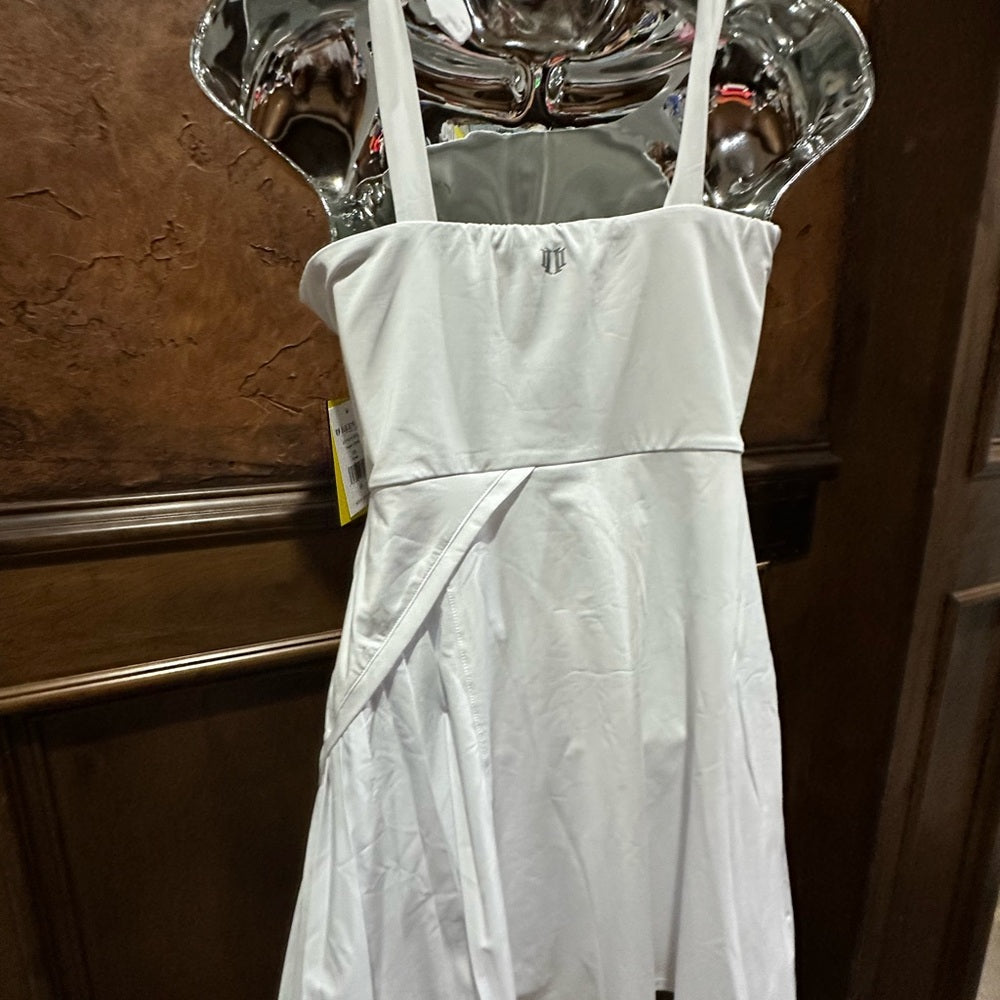 NWT SIZE M EleVen by Venus Williams White Ruffled Sundress