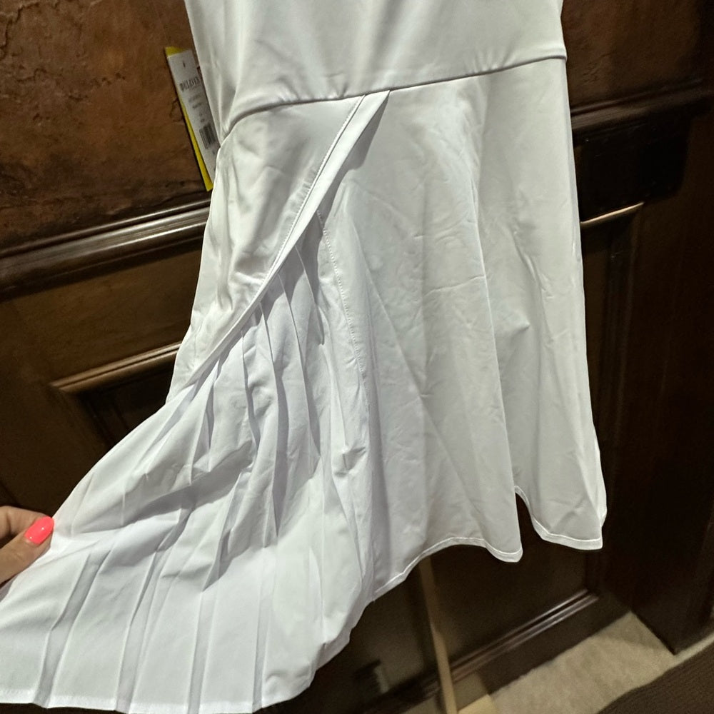 NWT SIZE M EleVen by Venus Williams White Ruffled Sundress
