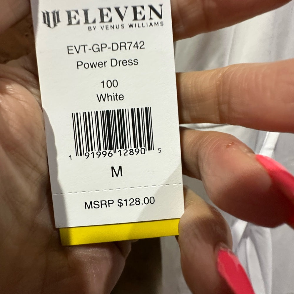 NWT SIZE M EleVen by Venus Williams White Ruffled Sundress