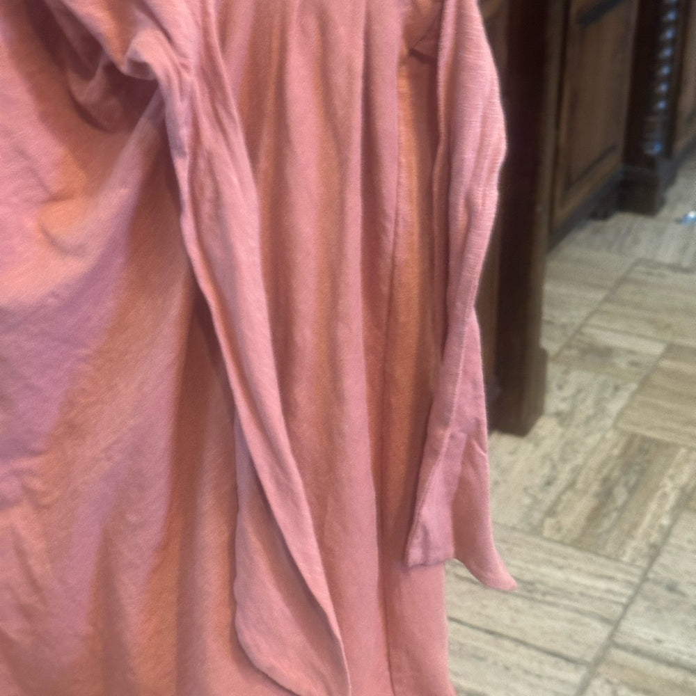 NWT SIZE XL Sundry Pink Ruched Tie Front Mini Dress