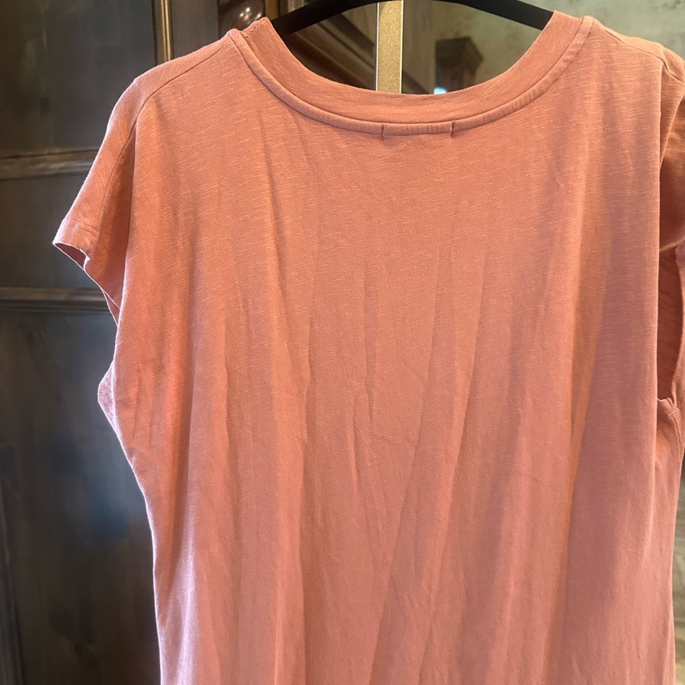 NWT SIZE XL Sundry Pink Ruched Tie Front Mini Dress