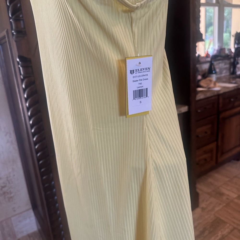 NWT SIZE S EleVen by Venus Williams Yellow Dress