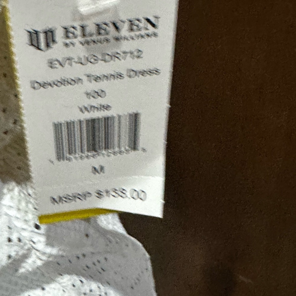 NWT SIZE M EleVen by Venus Williams White Asymmetrical Wrap Bodycon Dress