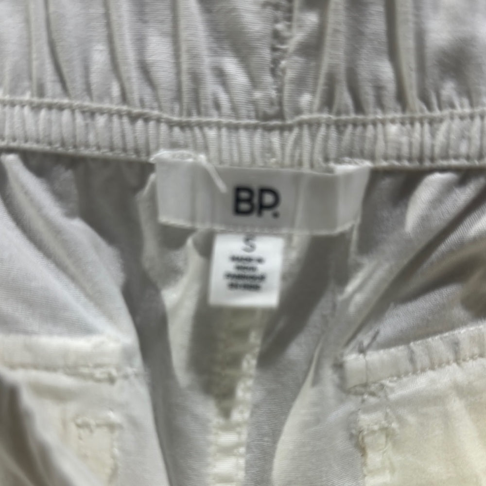 NWOT SIZE S bp White High-Waisted Wide-Leg Trousers