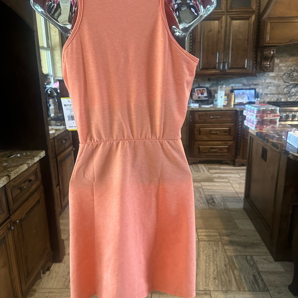 NWT SIZE S EleVen by Venus Williams Pink Halter Sheath Mini Dress