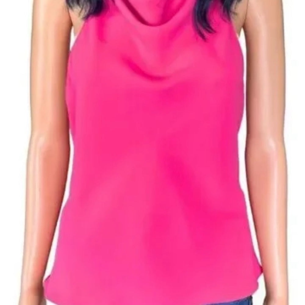 SIZE M Amanda Uprichard Pink Sleeveless Tank Top