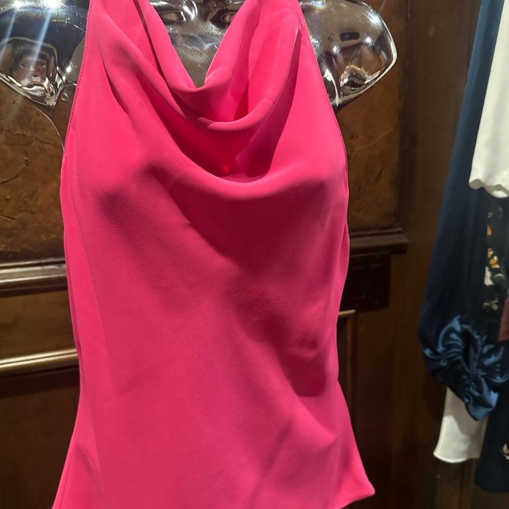 SIZE M Amanda Uprichard Pink Sleeveless Tank Top