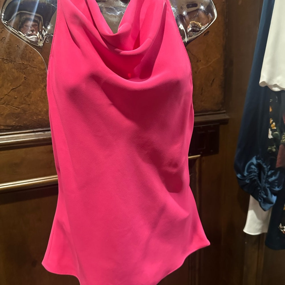 SIZE M Amanda Uprichard Pink Sleeveless Tank Top