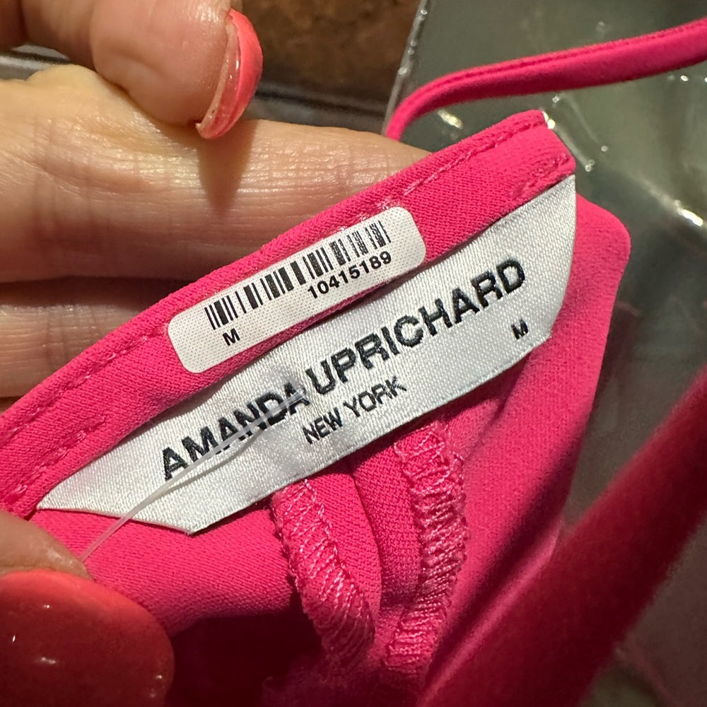 SIZE M Amanda Uprichard Pink Sleeveless Tank Top