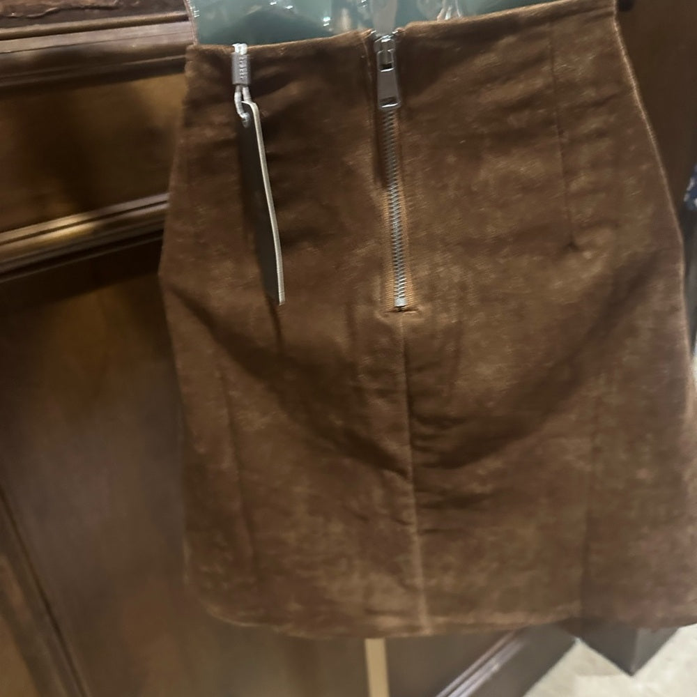 NWT SIZE 4/27 Tractr Brown Pencil Mini Skirt Work