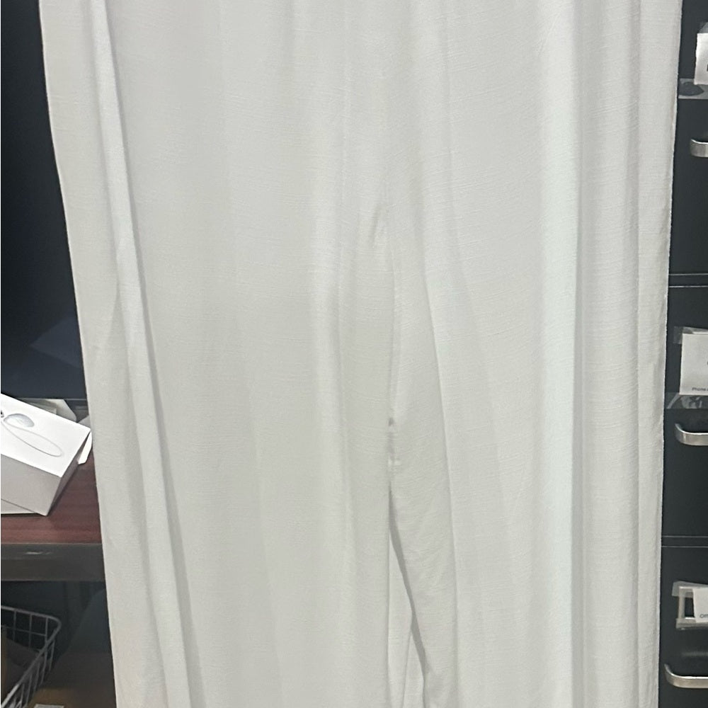 NWT SIZE 12 Bar III White Wide Leg Cropped Pants