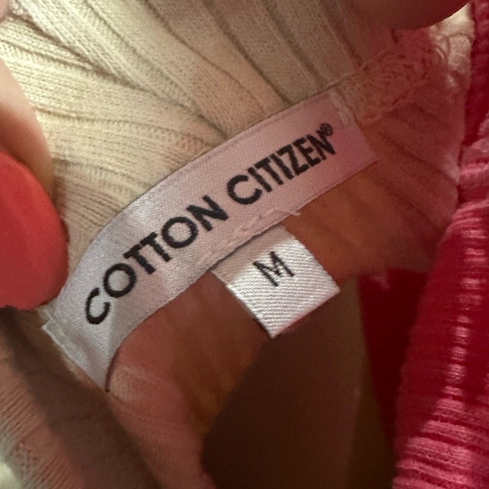 NWT SIZE M Cotton Citizen High Waist Cream Shorts
