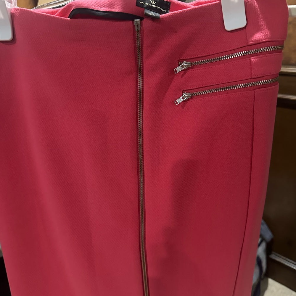 SIZE 6 Worthington Pink Pencil Skirt for Work