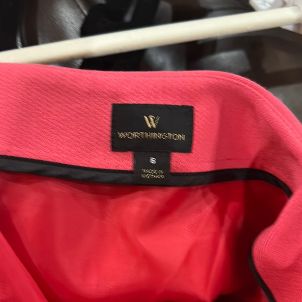 SIZE 6 Worthington Pink Pencil Skirt for Work
