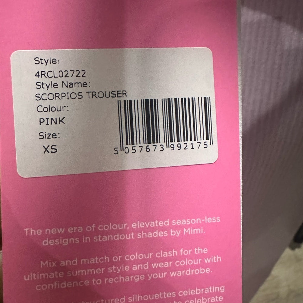 NWT SIZE XS Chic Pink Wide Leg Jumpsuit with High-Rise Waist