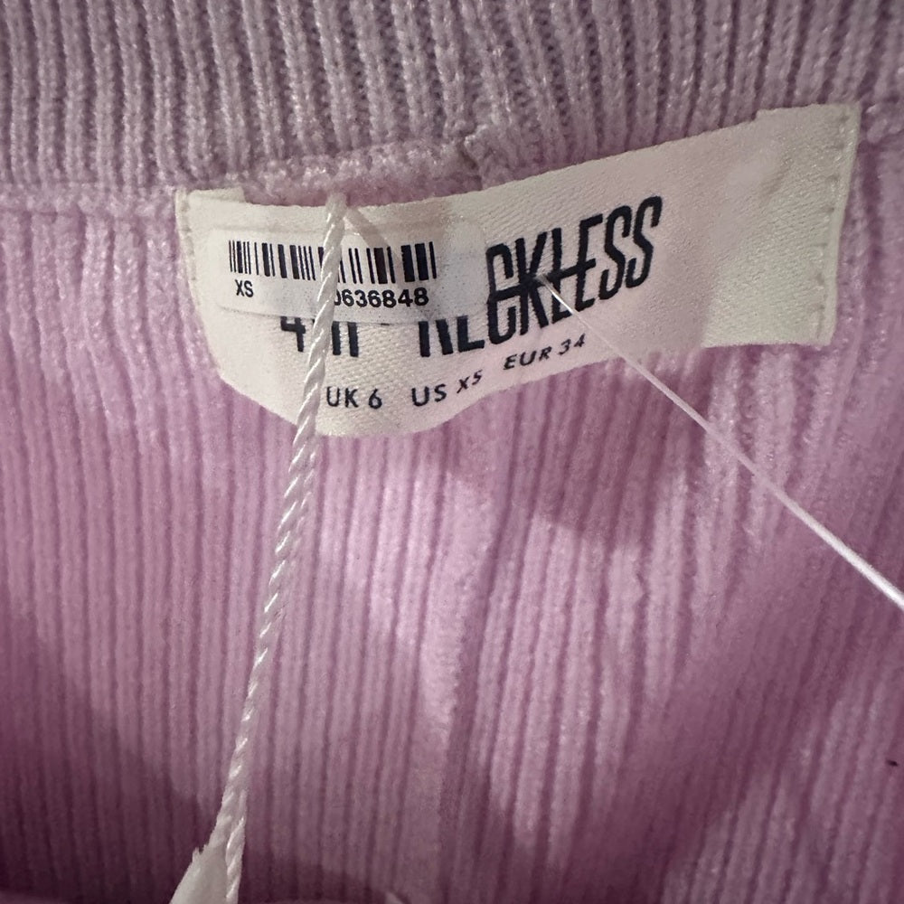 NWT SIZE XS Chic Pink Wide Leg Jumpsuit with High-Rise Waist