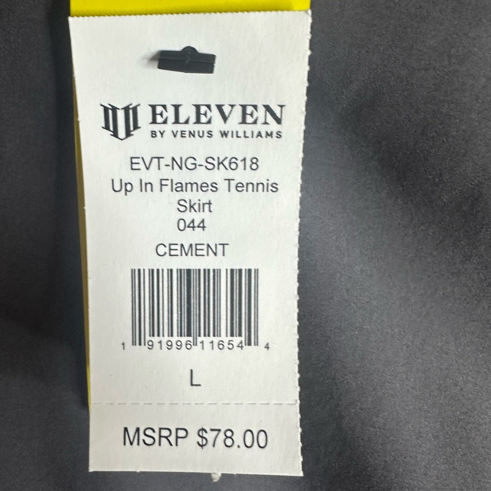 NWT SIZE L EleVen by Venus Williams Gray Skort Performance Activewear