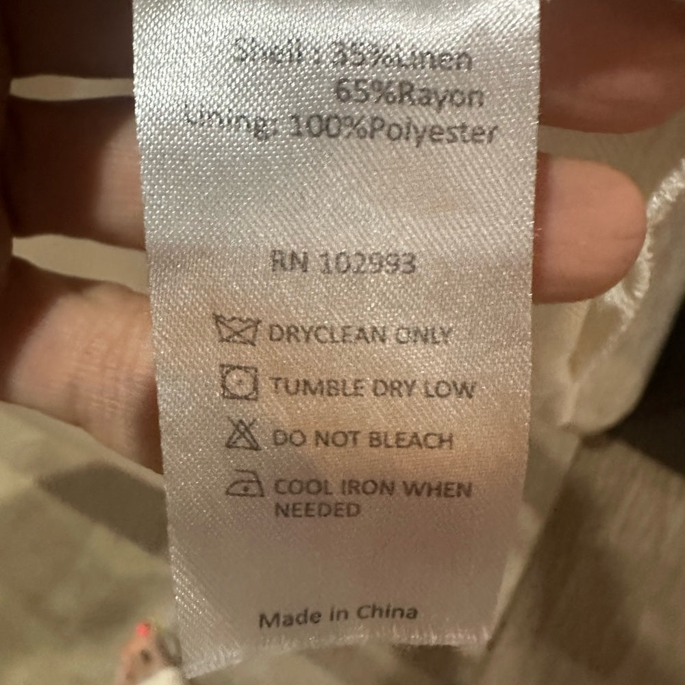 SIZE 14 White V-neck Sleeveless Midi Sundress for Brides