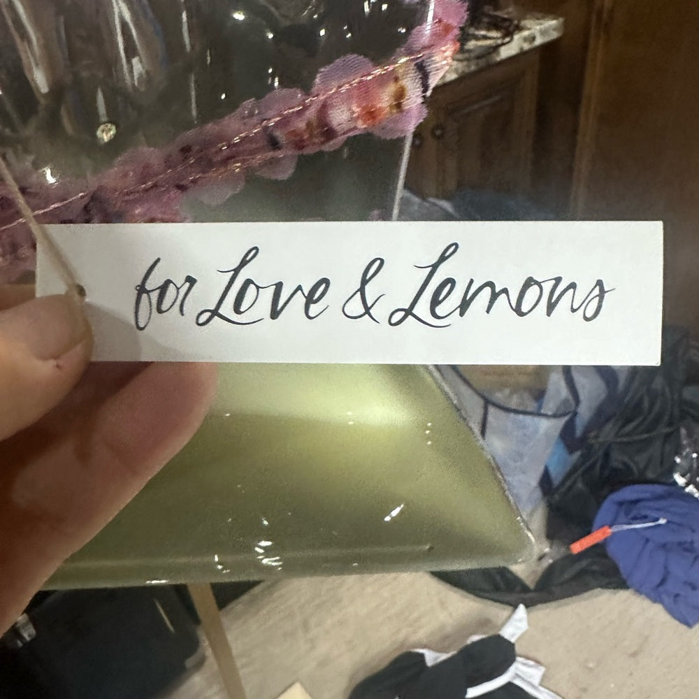 NWT SIZE M For Love And Lemons Pink Multi-Color Bra Top