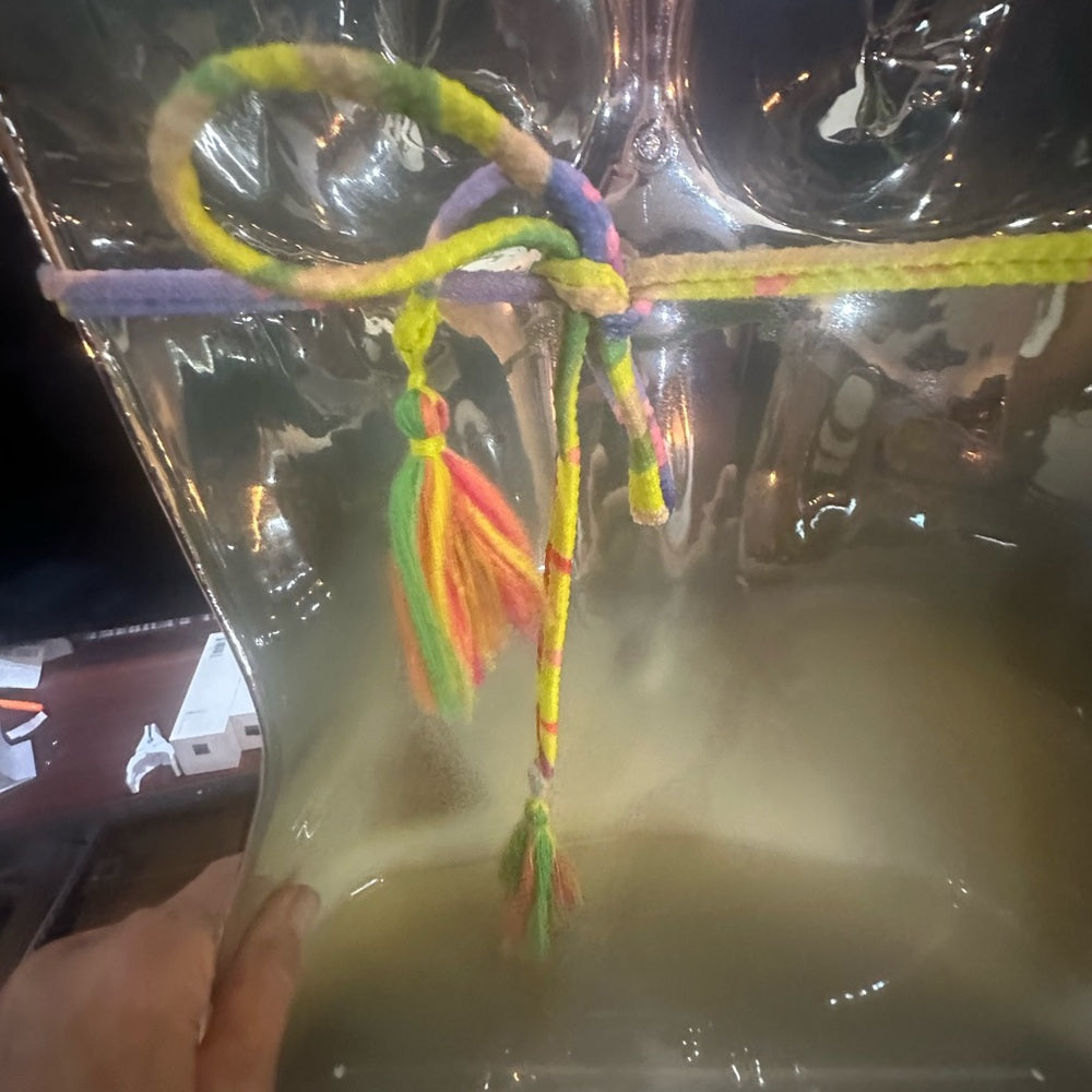 NWT SIZE M BECCA Yellow and Pink Bikini Minimalist Triangle Swimwear