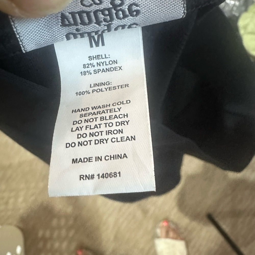 NWOT SIZE M Unique Vintage Black Bikini Swimwear