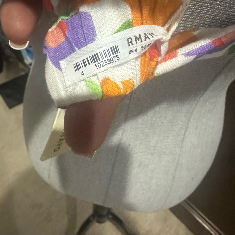 NWT SIZE 4 PepperMayo Floral Crop Top - Multicolor