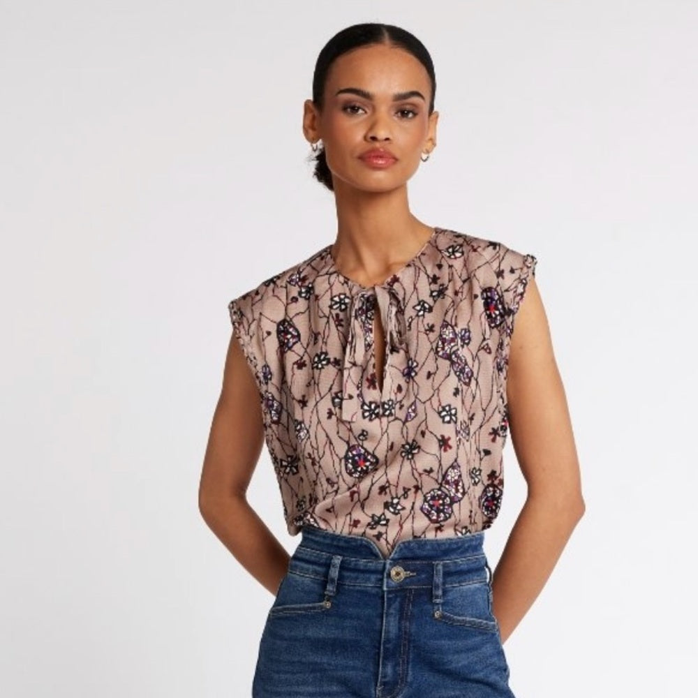 Joie Women's Floral Top - Pink and Black