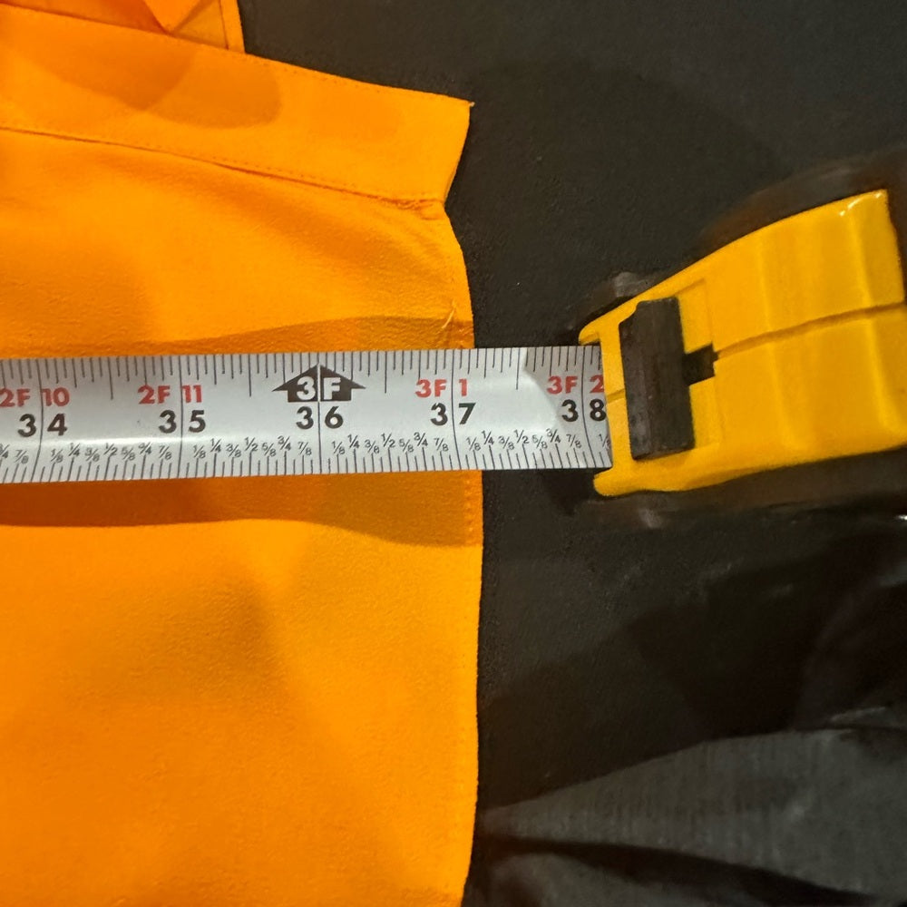 NWT SIZE 10 Halogen Yellow Tiered Ruffled Long Sleeve Dress