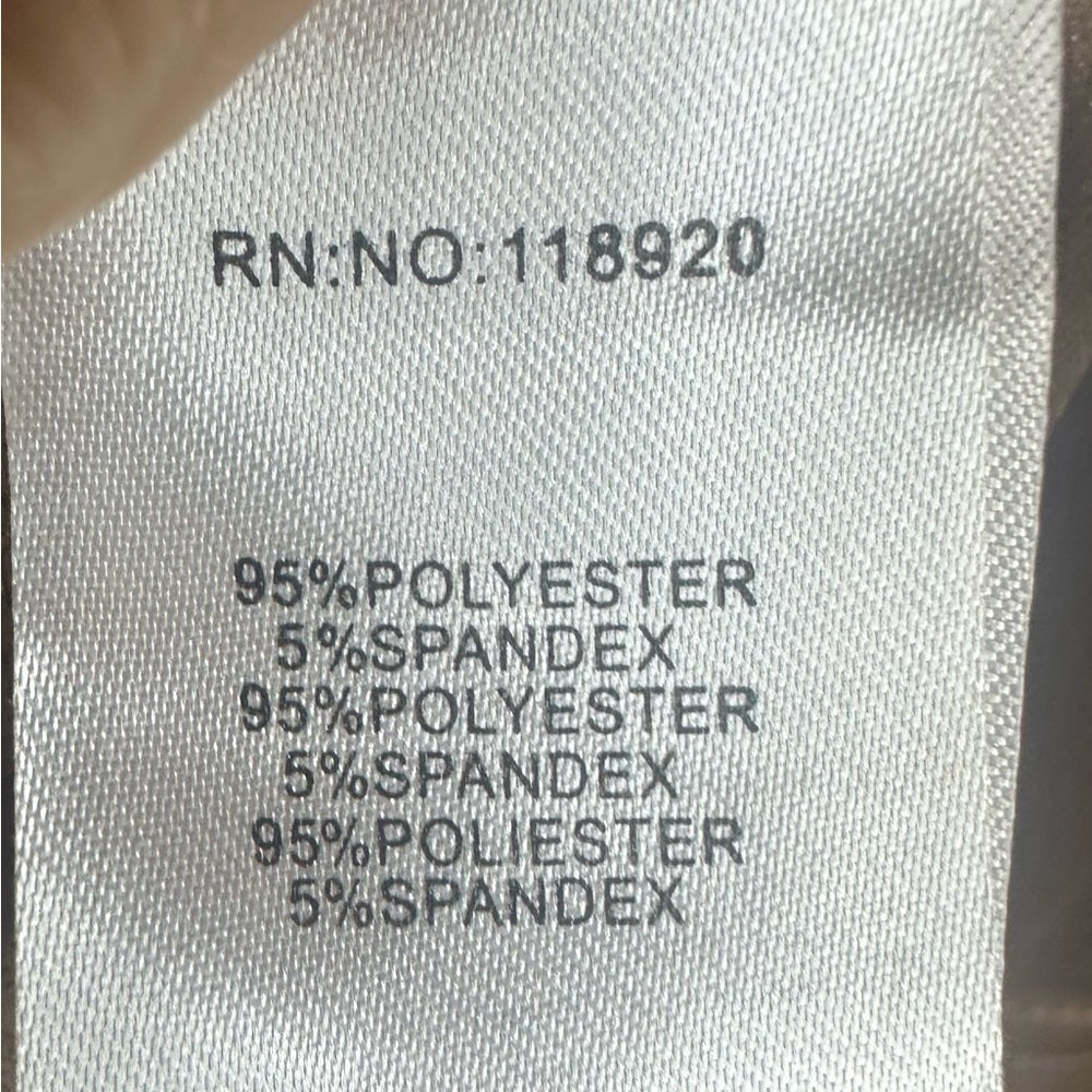 Gold Tan Sequin Sheath Mini Dress Plunge Neckline