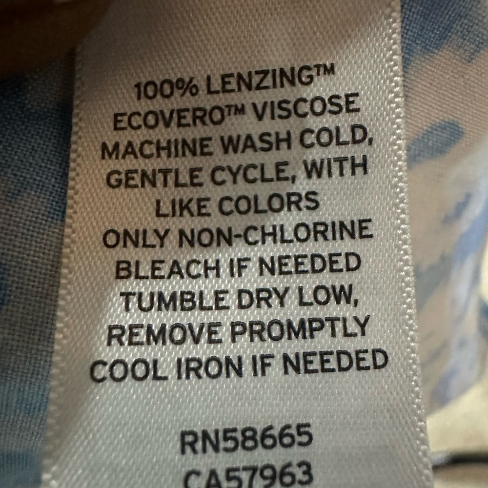 SIZE L Abound Blue and White Fitted Wrap Camisole